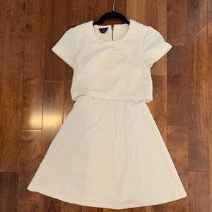 White mini dress